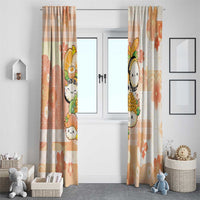 Japanese Kawaii Sushi Window Curtain Peach Wagara Palaka This Is How I Roll LT9 - Polynesian Pride