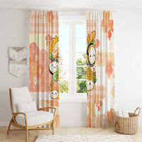 Japanese Kawaii Sushi Window Curtain Peach Wagara Palaka This Is How I Roll LT9 - Polynesian Pride