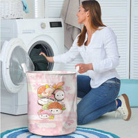 Japanese Kawaii Sushi Laundry Basket Pink Wagara Palaka This Is How I Roll LT9 - Polynesian Pride