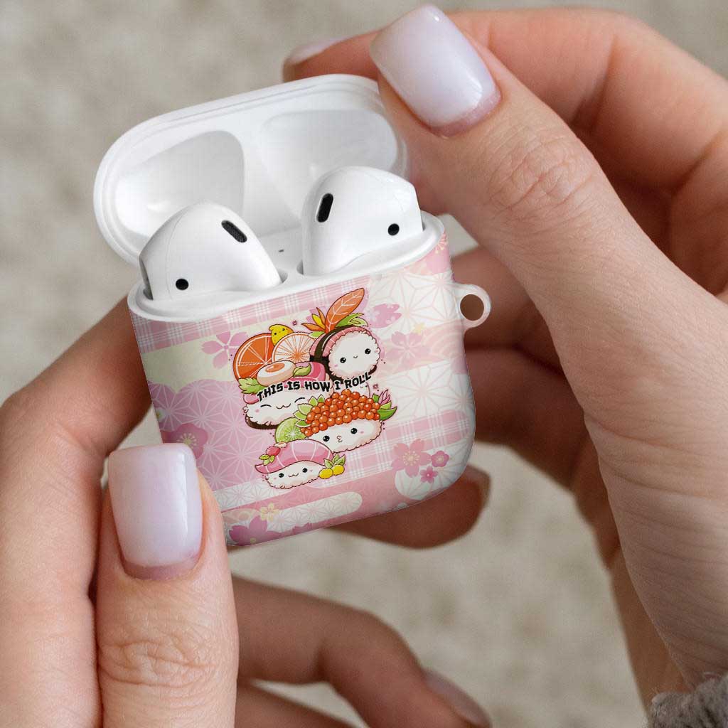 Japanese Kawaii Sushi AirPods Case Pink Wagara Palaka This Is How I Roll