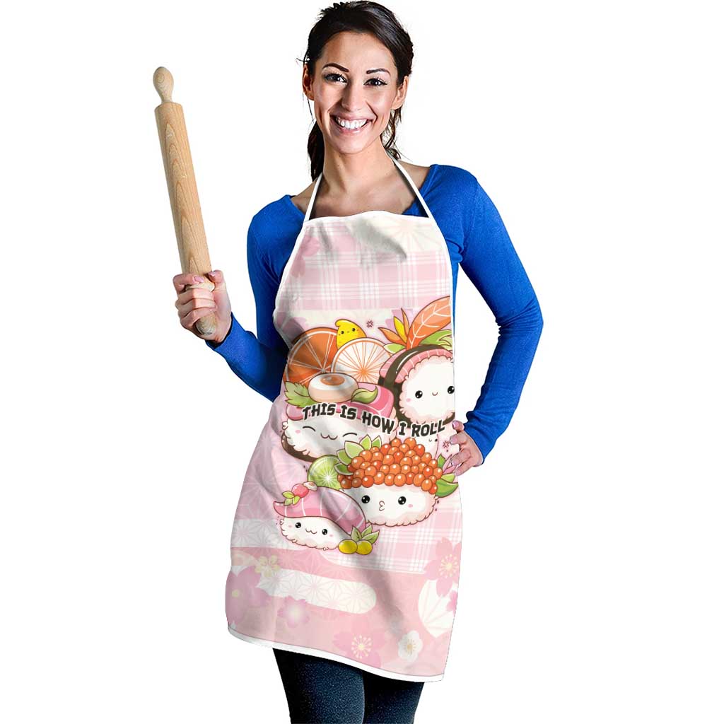 Japanese Kawaii Sushi Apron Pink Wagara Palaka This Is How I Roll