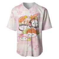 Personalized Japanese Kawaii Sushi Baseball Jersey Pink Wagara Palaka This Is How I Roll