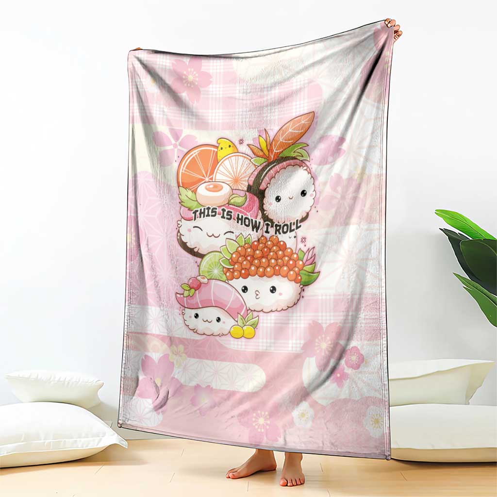 Japanese Kawaii Sushi Blanket Pink Wagara Palaka This Is How I Roll