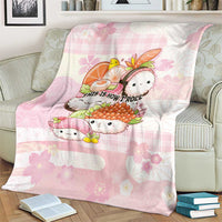 Japanese Kawaii Sushi Blanket Pink Wagara Palaka This Is How I Roll