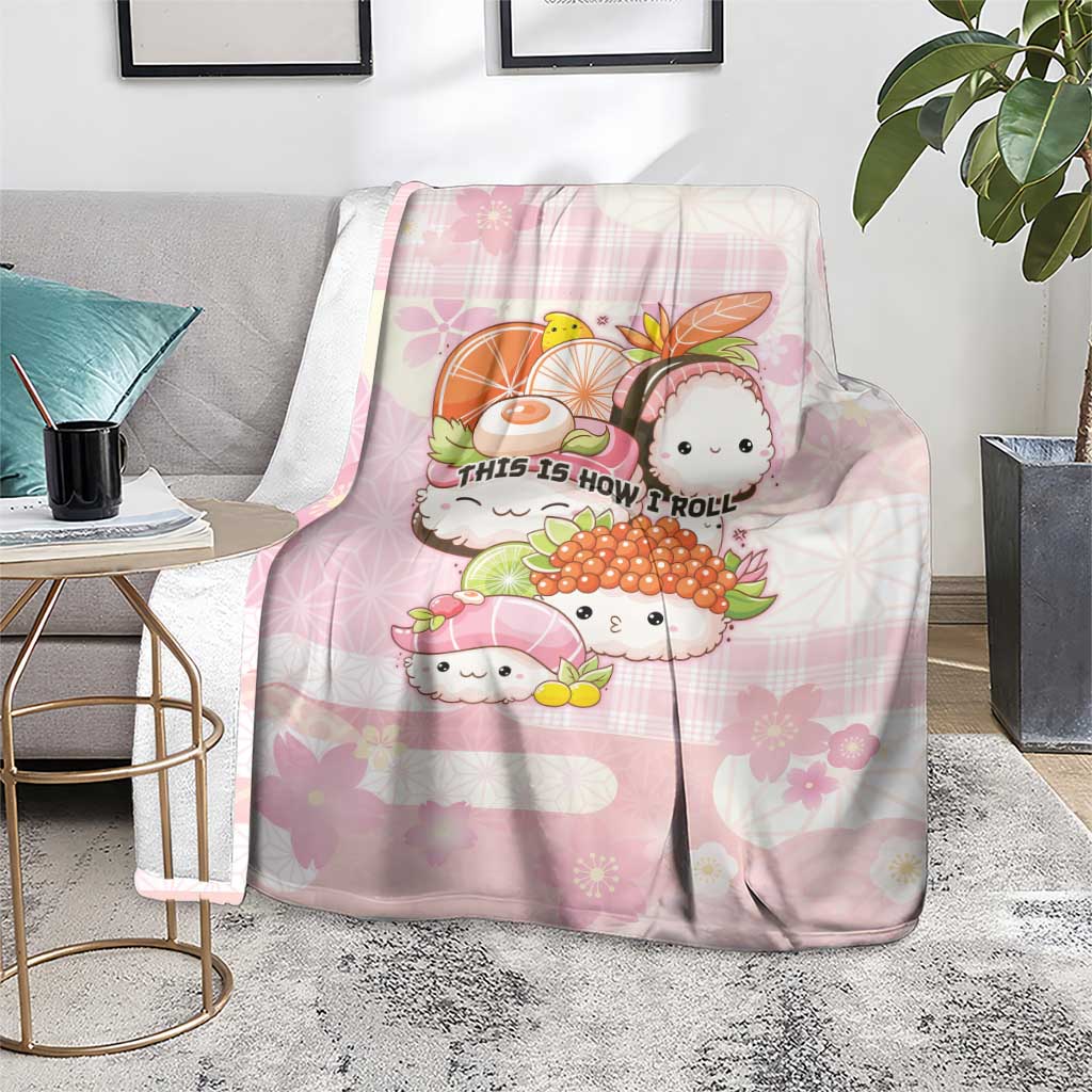 Japanese Kawaii Sushi Blanket Pink Wagara Palaka This Is How I Roll