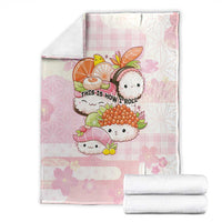 Japanese Kawaii Sushi Blanket Pink Wagara Palaka This Is How I Roll