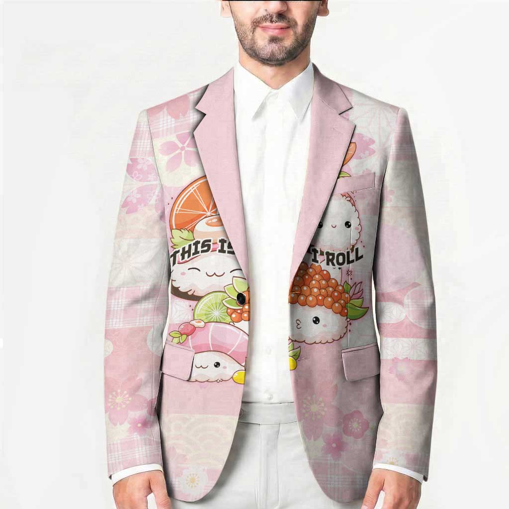 Personalized Japanese Kawaii Sushi Blazer Pink Wagara Palaka This Is How I Roll