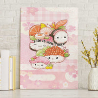 Japanese Kawaii Sushi Canvas Wall Art Pink Wagara Palaka This Is How I Roll