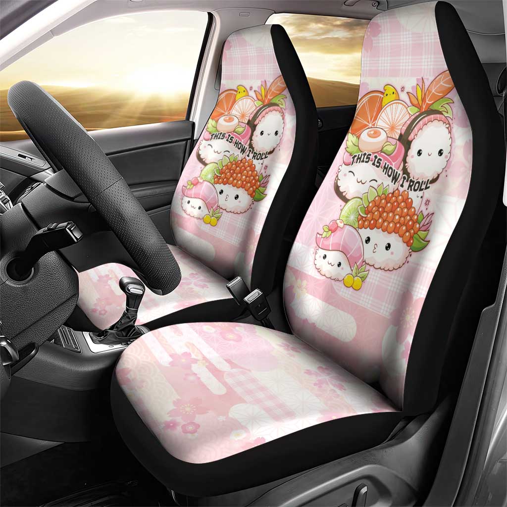 Japanese Kawaii Sushi Car Seat Cover Pink Wagara Palaka This Is How I Roll