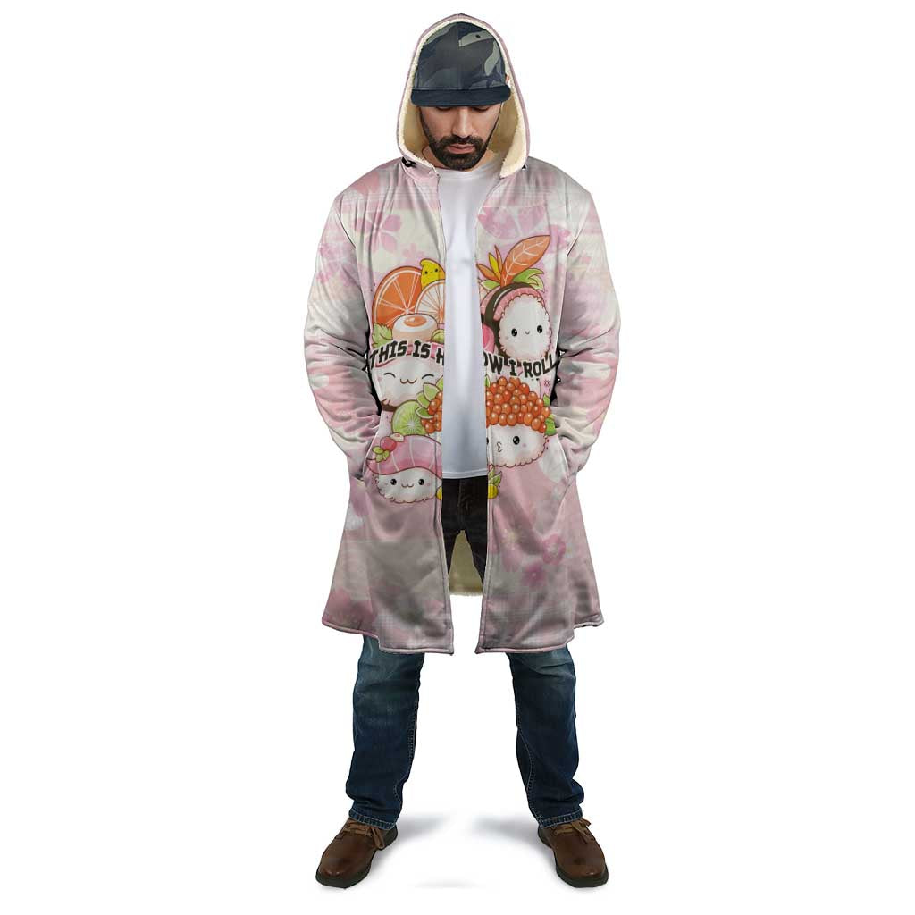 Personalized Japanese Kawaii Sushi Cloak Pink Wagara Palaka This Is How I Roll