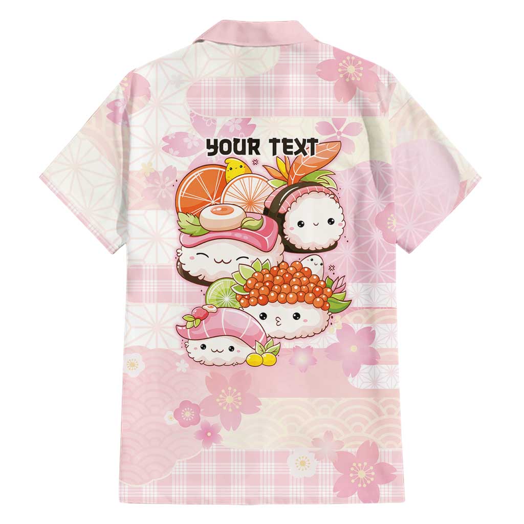 Personalized Japanese Kawaii Sushi Family Matching Tank Maxi Dress and Hawaiian Shirt Pink Wagara Palaka This Is How I Roll