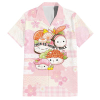 Personalized Japanese Kawaii Sushi Hawaiian Shirt Pink Wagara Palaka This Is How I Roll