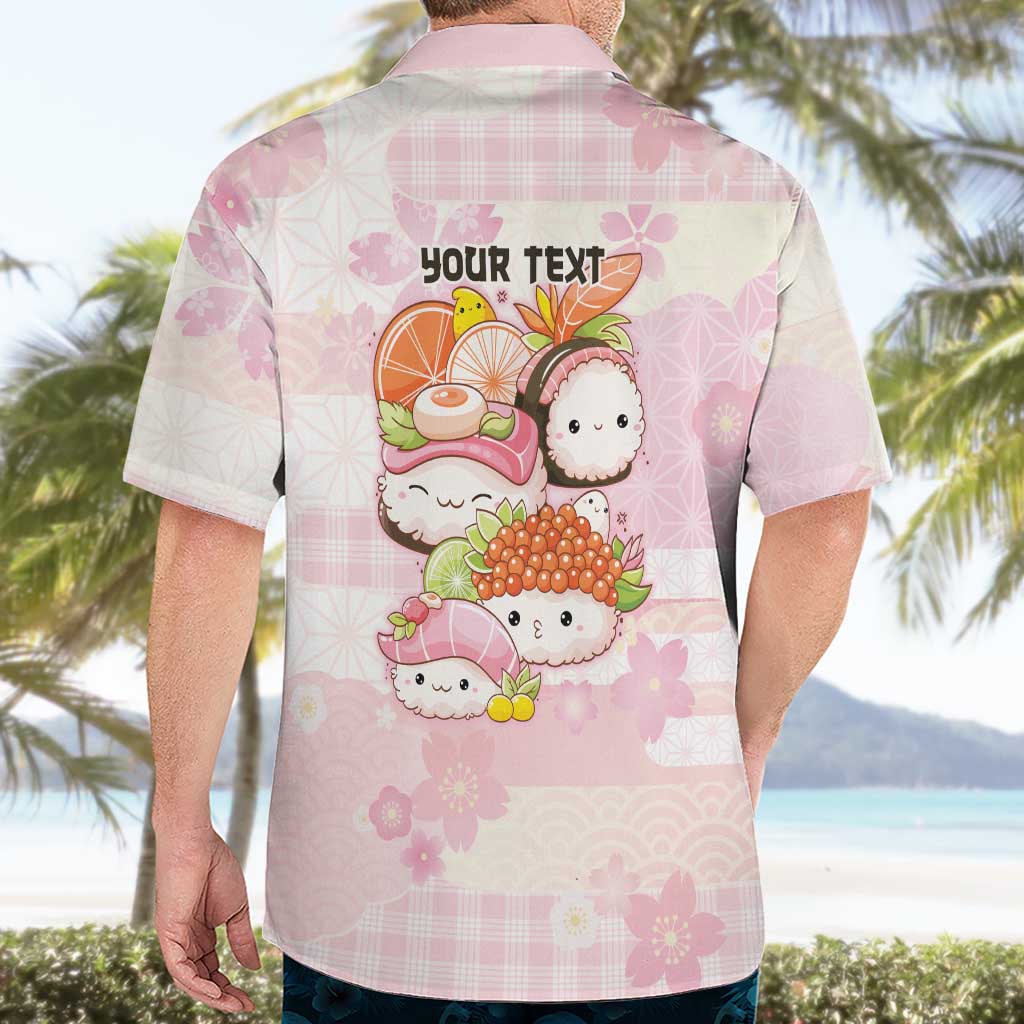 Personalized Japanese Kawaii Sushi Hawaiian Shirt Pink Wagara Palaka This Is How I Roll