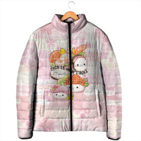Personalized Japanese Kawaii Sushi Padded Jacket Pink Wagara Palaka This Is How I Roll LT9 - Polynesian Pride
