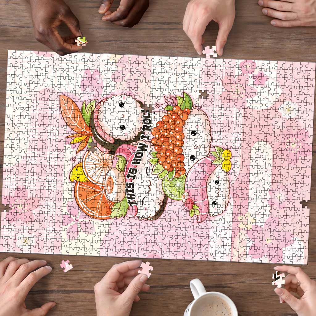 Japanese Kawaii Sushi Puzzle Pink Wagara Palaka This Is How I Roll