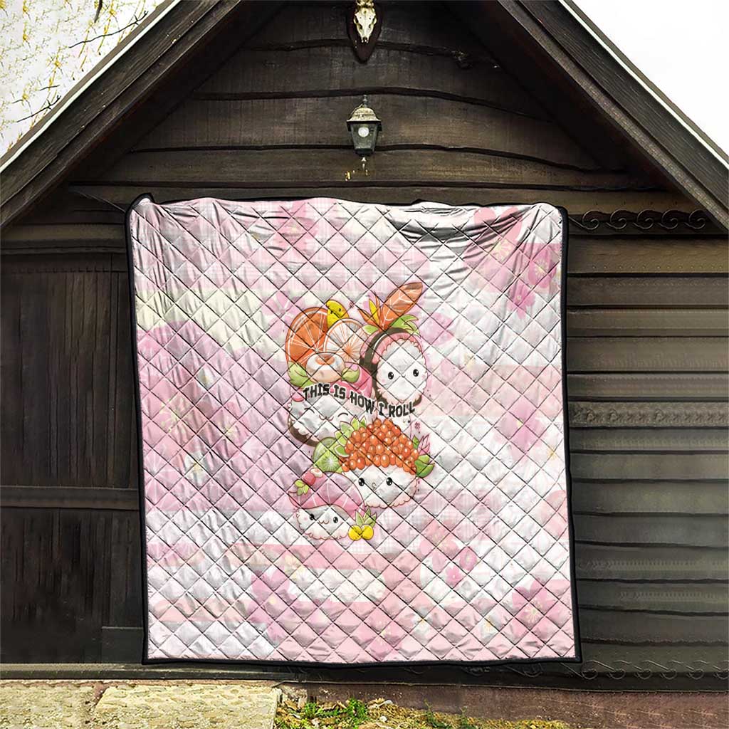Japanese Kawaii Sushi Quilt Pink Wagara Palaka This Is How I Roll