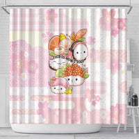 Japanese Kawaii Sushi Shower Curtain Pink Wagara Palaka This Is How I Roll