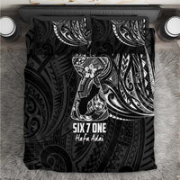 Black Guam Latte Stone Tribal Tattoo Bedding Set Hafa Adai Six 7 One
