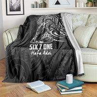 Black Guam Latte Stone Tribal Tattoo Blanket Hafa Adai Six 7 One