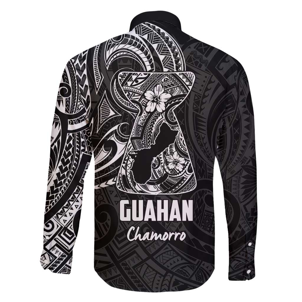 Black Guam Latte Stone Tribal Tattoo Family Matching Summer Maxi Dress and Hawaiian Shirt Hafa Adai Six 7 One