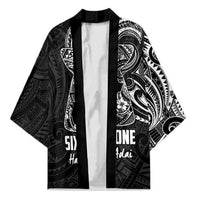 Black Guam Latte Stone Tribal Tattoo Kimono Hafa Adai Six 7 One - Polynesian Pride