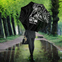 Black Guam Latte Stone Tribal Tattoo Umbrella Hafa Adai Six 7 One - Polynesian Pride