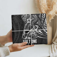 Black Guam Latte Stone Tribal Tattoo Wrapping Paper Hafa Adai Six 7 One - Polynesian Pride