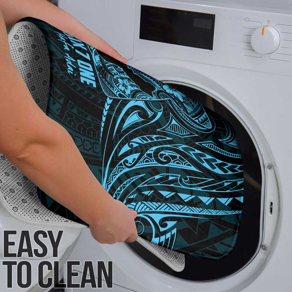 Blue Guam Latte Stone Tribal Tattoo Bathroom Set Hafa Adai Six 7 One - Polynesian Pride