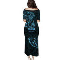 Blue Guam Latte Stone Tribal Tattoo Puletasi Hafa Adai Six 7 One