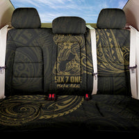 Gold Guam Latte Stone Tribal Tattoo Back Car Seat Cover Hafa Adai Six 7 One