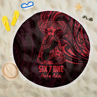 Oxblood Guam Latte Stone Tribal Tattoo Beach Blanket Hafa Adai Six 7 One