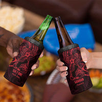 Oxblood Guam Latte Stone Tribal Tattoo 4 in 1 Can Cooler Tumbler Hafa Adai Six 7 One LT9 - Polynesian Pride