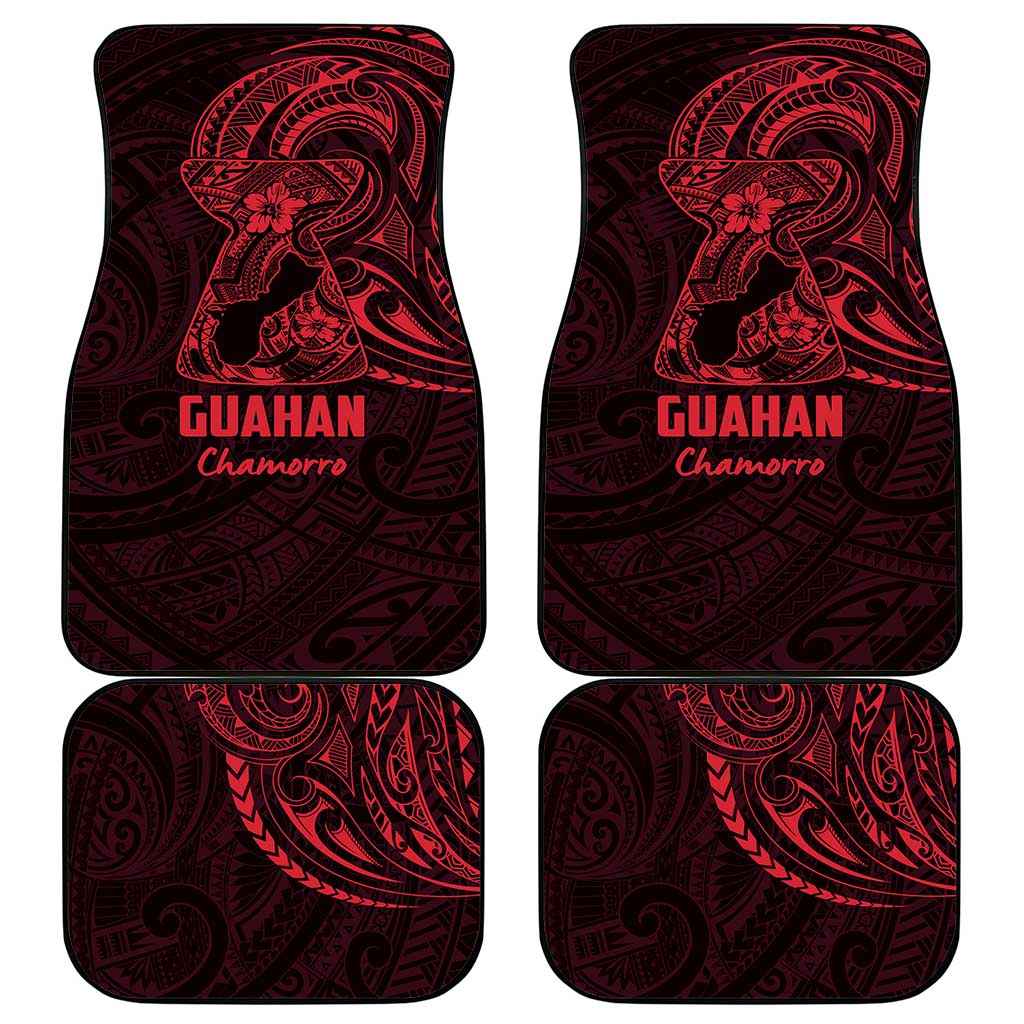 Oxblood Guam Latte Stone Tribal Tattoo Car Mats Hafa Adai Six 7 One