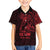Oxblood Guam Latte Stone Tribal Tattoo Family Matching Off Shoulder Short Dress and Hawaiian Shirt Hafa Adai Six 7 One