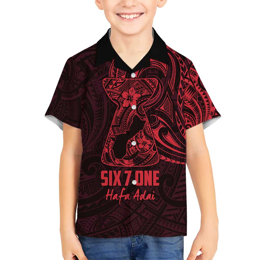 Oxblood Guam Latte Stone Tribal Tattoo Family Matching Tank Maxi Dress and Hawaiian Shirt Hafa Adai Six 7 One