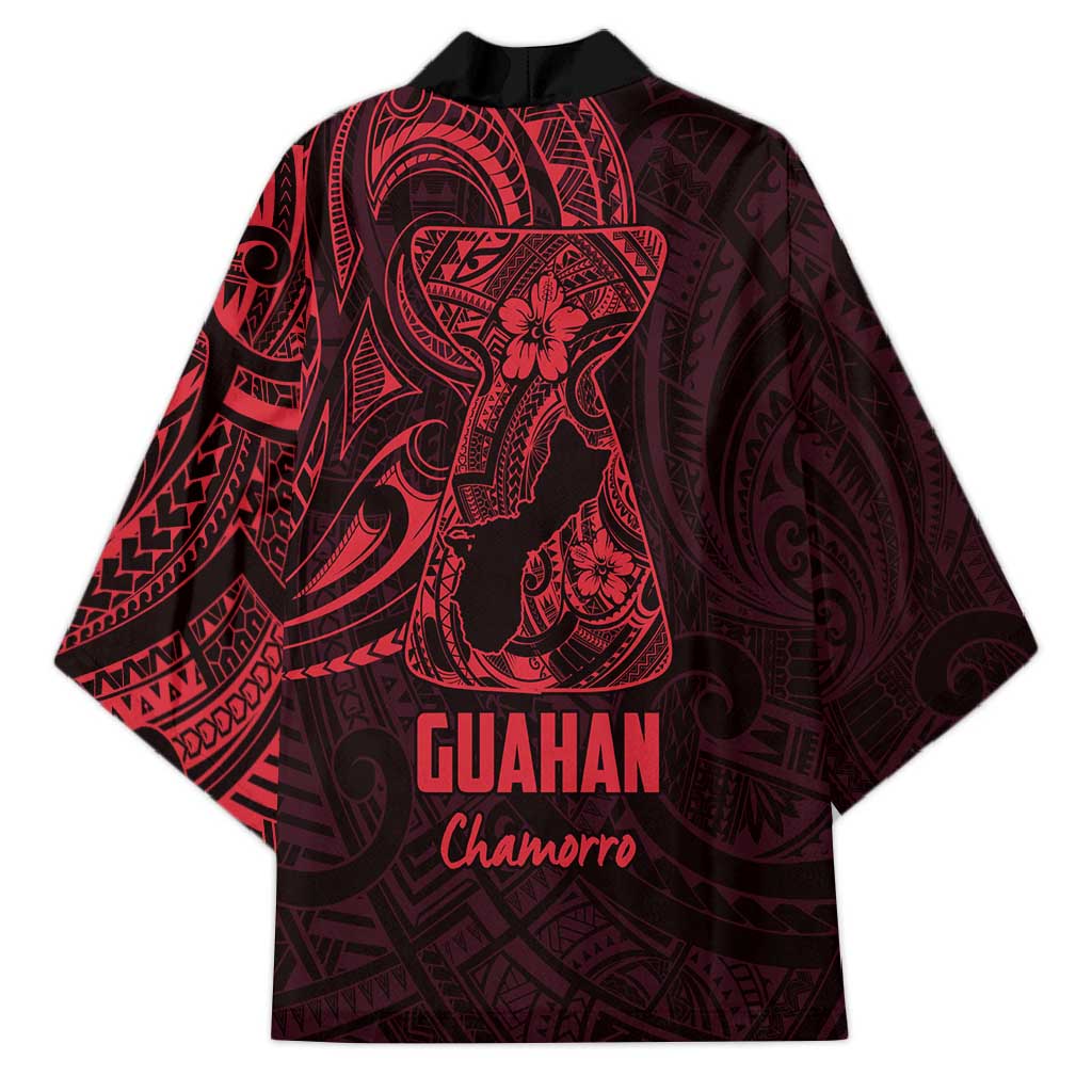 Oxblood Guam Latte Stone Tribal Tattoo Kimono Hafa Adai Six 7 One - Polynesian Pride