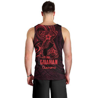 Oxblood Guam Latte Stone Tribal Tattoo Men Tank Top Hafa Adai Six 7 One