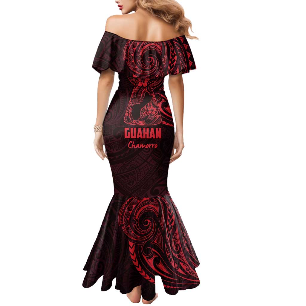 Oxblood Guam Latte Stone Tribal Tattoo Mermaid Dress Hafa Adai Six 7 One