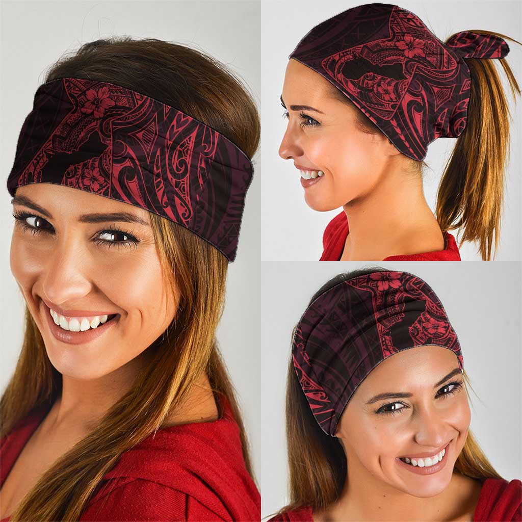 Oxblood Guam Latte Stone Tribal Tattoo Neck Gaiter Hafa Adai Six 7 One - Polynesian Pride