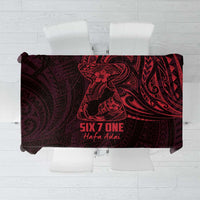 Oxblood Guam Latte Stone Tribal Tattoo Tablecloth Hafa Adai Six 7 One