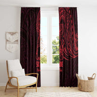 Oxblood Guam Latte Stone Tribal Tattoo Window Curtain Hafa Adai Six 7 One