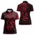 Oxblood Guam Latte Stone Tribal Tattoo Women Polo Shirt Hafa Adai Six 7 One