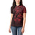 Oxblood Guam Latte Stone Tribal Tattoo Women Polo Shirt Hafa Adai Six 7 One