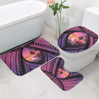 Guam Chamorro Artsy Bathroom Set Guahan Sunset Beach - Polynesian Pride
