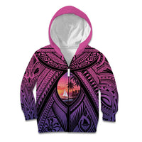 Guam Chamorro Artsy Kid Hoodie Guahan Sunset Beach
