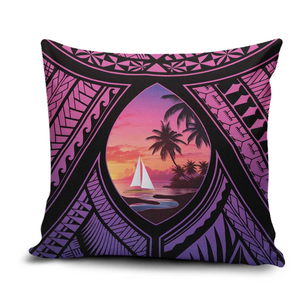 Guam Chamorro Artsy Pillow Cover Guahan Sunset Beach LT9 Sunset - Polynesian Pride
