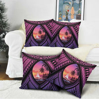 Guam Chamorro Artsy Pillow Cover Guahan Sunset Beach LT9 - Polynesian Pride