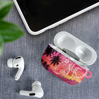 Guam Latte Stone with Map AirPods Case Bougainvillea Beach Sunset - Polynesian Pride