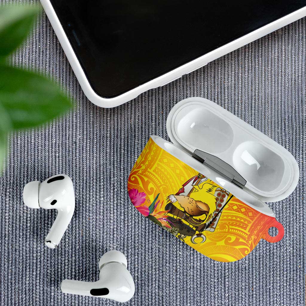 Papua New Guinea Cultural Tropical Flowers AirPods Case - Polynesian Pride