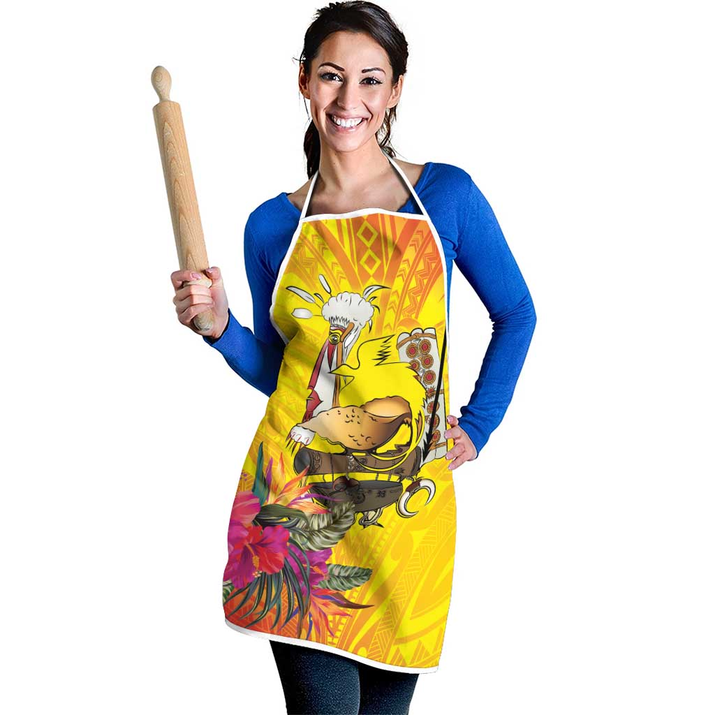 Papua New Guinea Cultural Tropical Flowers Apron - Polynesian Pride